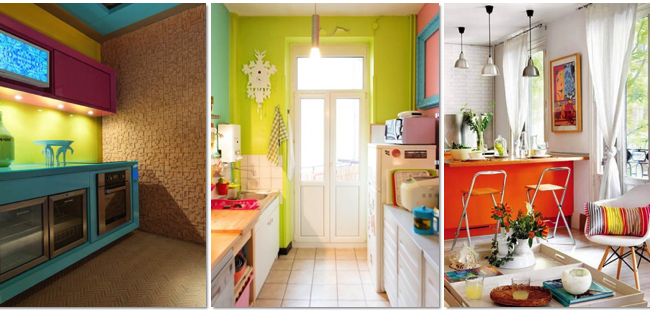 Decoideas: cocinas con mucho color