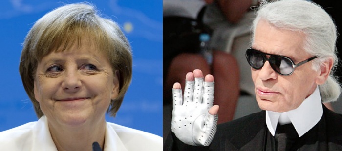 Karl Lagerfeld quiere ser el asesor de moda de Angela Merkel