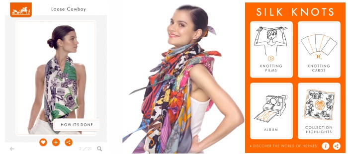 Hermès Silk Knots app: saca partido a tus pañuelos con tu iPhone