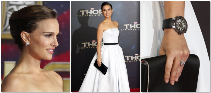 Natalie Portman se viste de blanco para el estreno de la secuela de Thor en Berlín