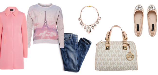 Tu estilista: cómo llevar un abrigo rosa en un look casual