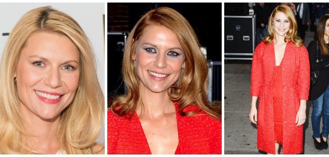 Claire Danes cambia de look y se tiñe de pelirroja