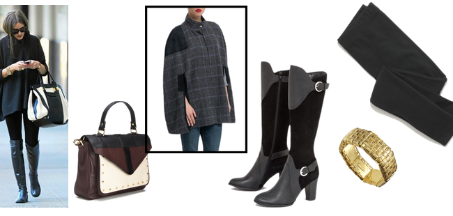 Combinación ganadora: capa + botas altas