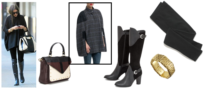 Combinación ganadora: capa + botas altas