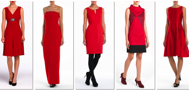 Navidad 2013: vestidos de fiesta de color rojo