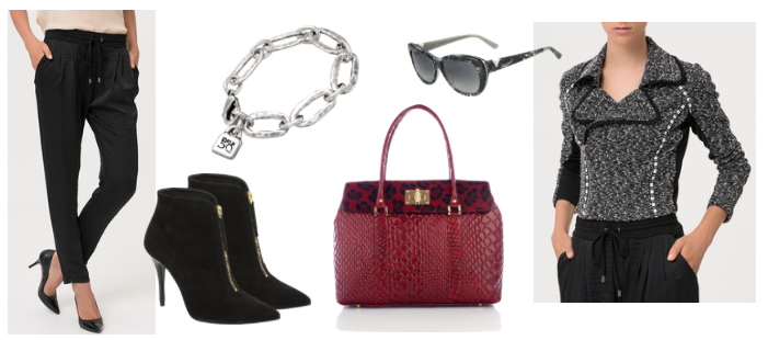 Tu estilista: pantalón sporty chic + bolso animal print
