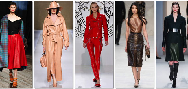 El cuero marca tendencia este invierno