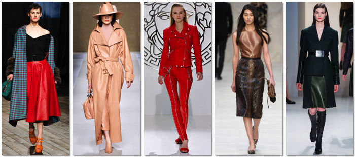 El cuero marca tendencia este invierno