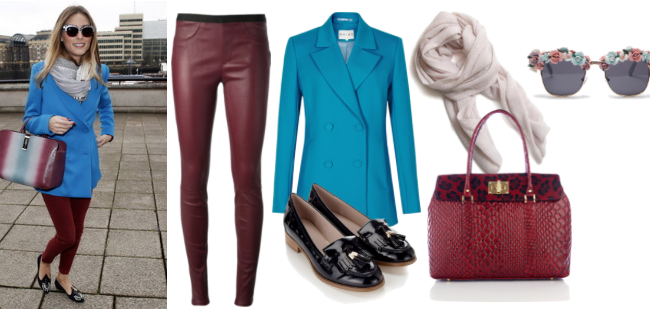 Copia el look de Olivia Palermo: levita en azul cerúleo