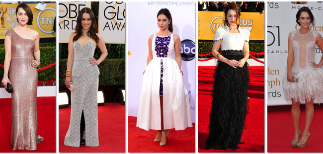 Los mejores looks de Emilia Clarke sobre la alfombra roja