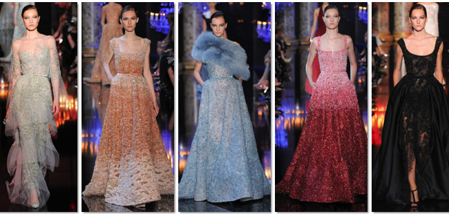 Elie Saab Alta Costura otoño-invierno 2014/15: vestidos para brillar con luz propia