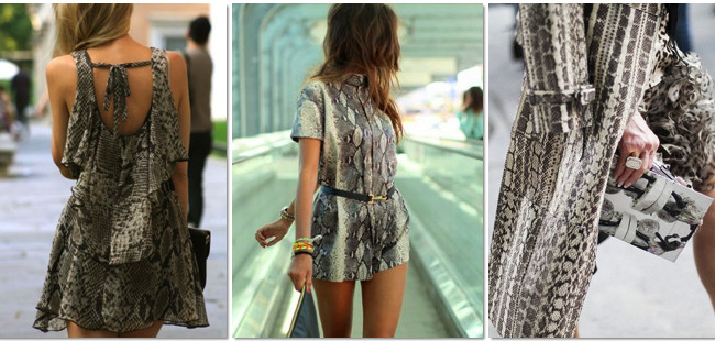Tendencias otoño 2014: estampado de piel de serpiente