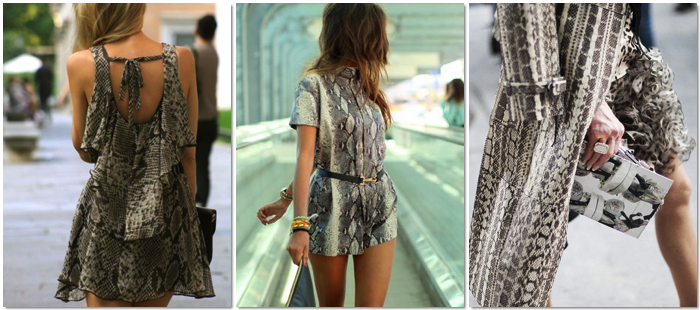 Tendencias otoño 2014: estampado de piel de serpiente