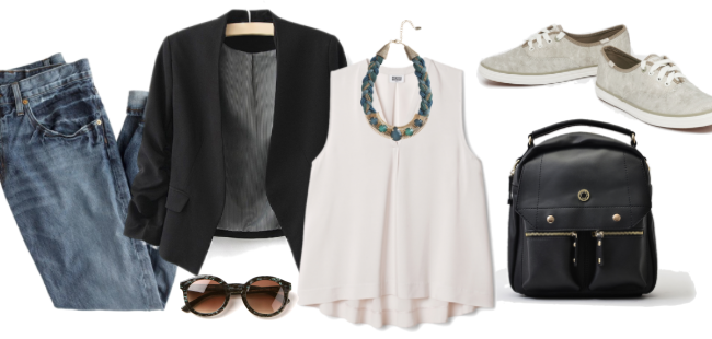 Tu estilista: blazer + vaqueros boyfriend