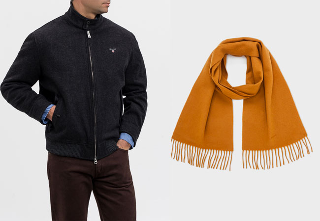 bufanda y sudadera