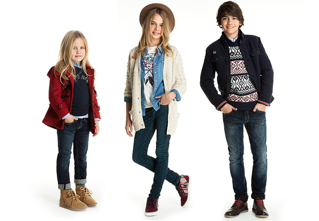 Looks infantiles de invierno de Pepe Jeans