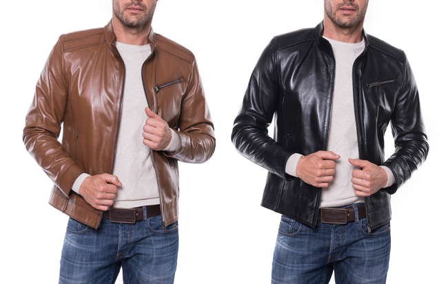 cazadoras de piel para hombre