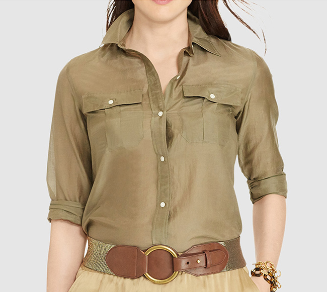 Ralph Lauren tallas grandes camisa con bolsillos en Primeriti