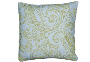 Decorar con estampados. Cojín con estampado verde.