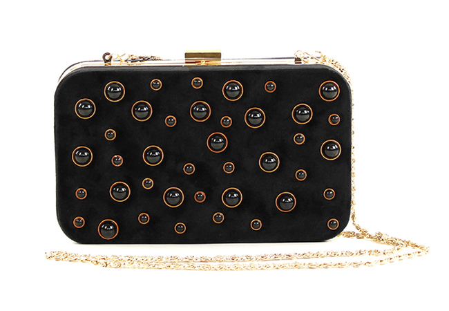 El Caballo. Clutch con perlas