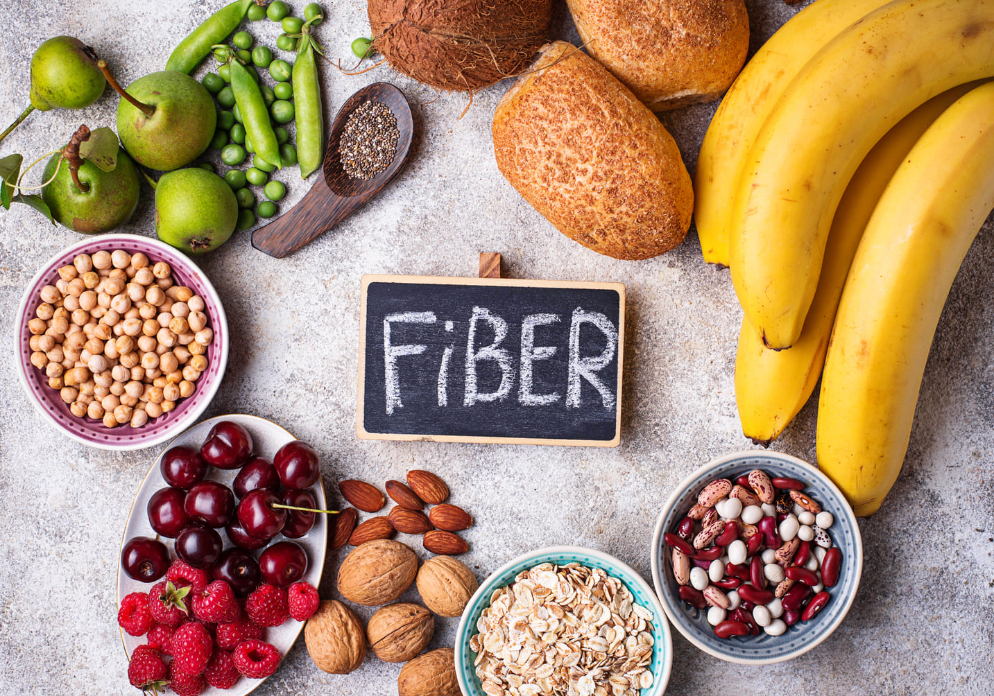Fibra en la alimentación