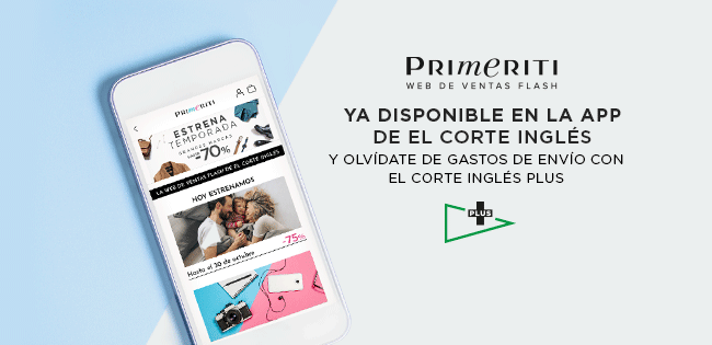 Primeriti ya disponible en App El Corte Inglés